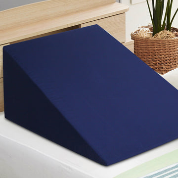 Vortaz Wedge Pillow Blue Twin Pack for Elevated Comfort and Support