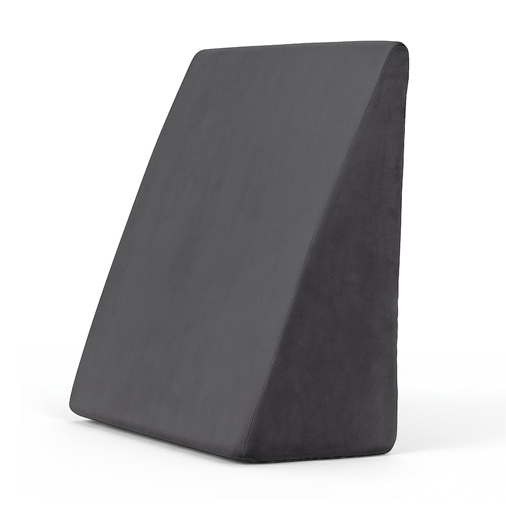 Giselle Bedding Wedge Pillow Grey Cooling Gel Memory Foam