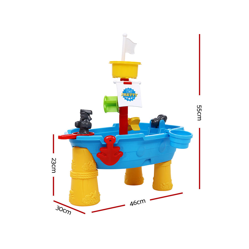 Keezi Kids Sand Water Table Marine Play Set Outdoor 55cm