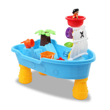 Keezi Kids Sand Water Table Pirate Ship 60cm Outdoor Play