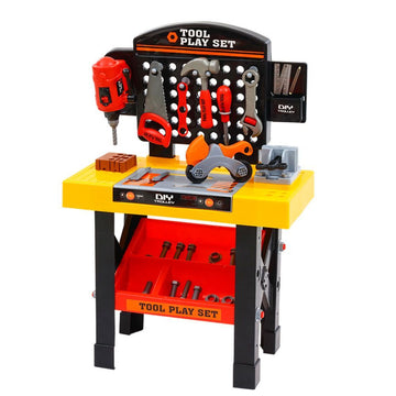 Keezi Kids DIY Tools Play Set 54 Pieces Black