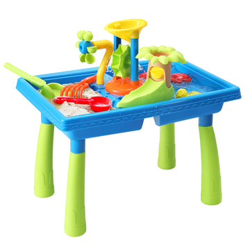 Keezi Sand and Water Table with Windmill 56cm Outdoor Play