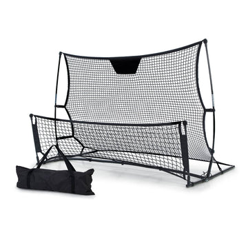 Everfit Portable Soccer Rebounder Net 2-in-1 Training Goal 1.8m Black