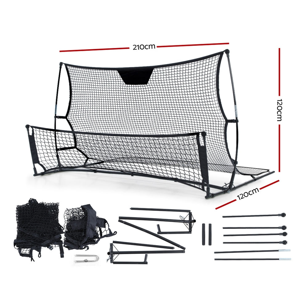 Everfit 2.1m Soccer Rebounder Net with Steel Frame 210cm