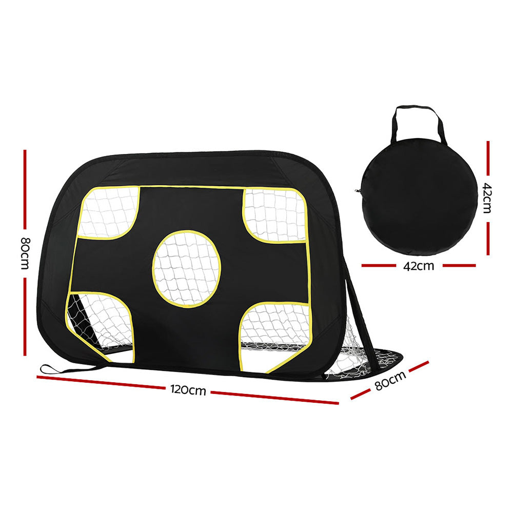 Everfit Foldable Goal Net 120x80x80cm Black