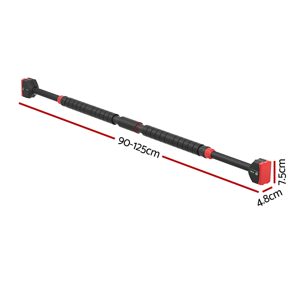 Everfit Telescopic Doorway Pull Up Bar 90-125cm Steel 300kg