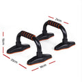 Push-up stands dimension diagram showing 21cm handle width, 15cm height, 25cm and 16cm base measurements