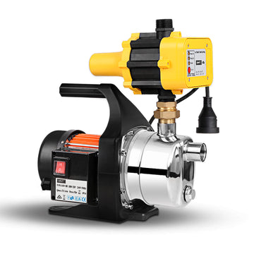 Giantz Garden Water Pump 1500W Pressure Tank Irrigation 72L/min 52m Yellow