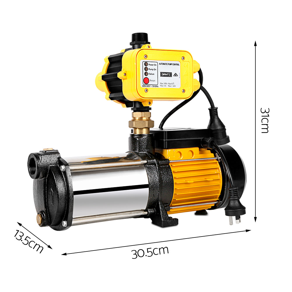 Giantz Garden Water Pump 5-Stage High Pressure 9000L/hr 2500W Yellow