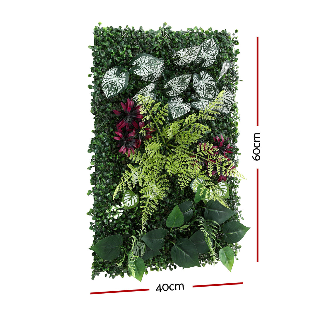 Gardeon Artificial Plant Boxwood Wall Panel 4 Pack Green