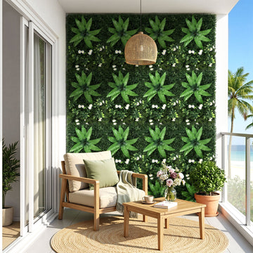 Gardeon Artificial Plant Wall Panel Set 4 Pieces Boxwood Green