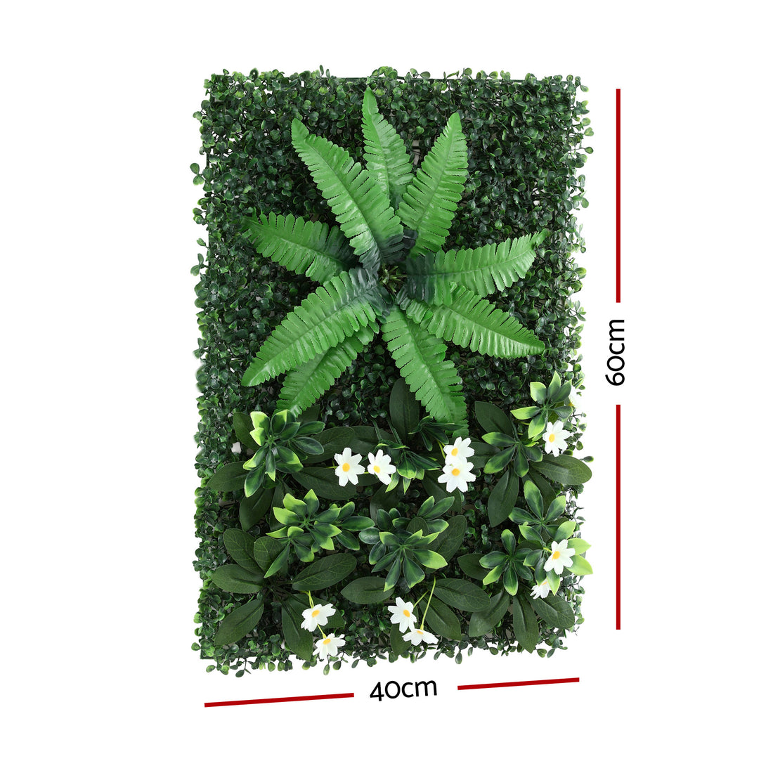 Gardeon Artificial Plant Wall Panel Set 4 Pieces Boxwood Green