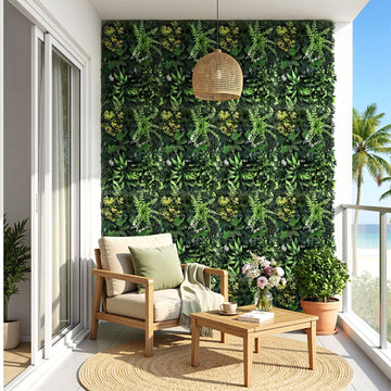 Gardeon Boxwood Privacy Wall Panel Set 4 Pieces Green 40x60cm