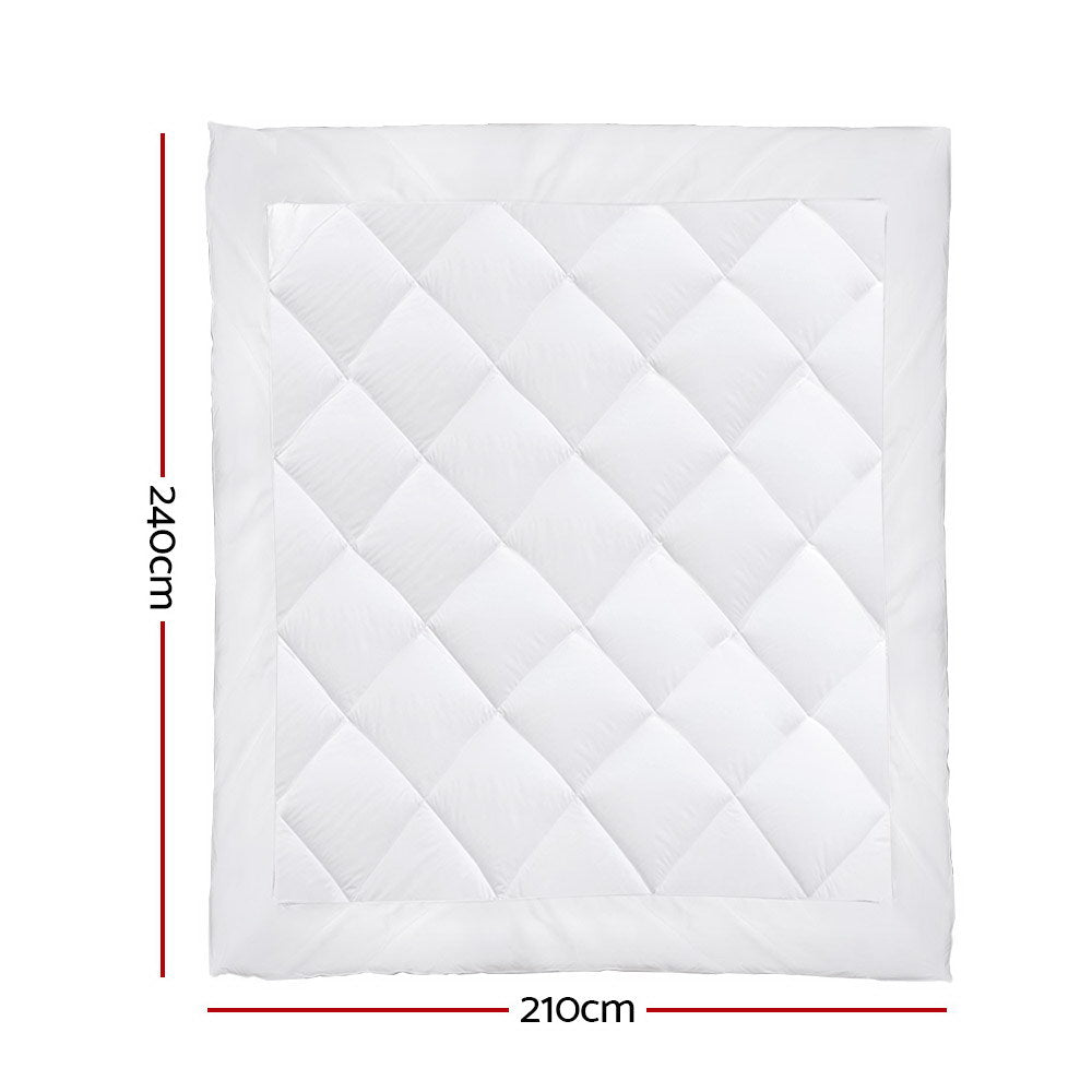 Giselle Bedding 400GSM Winter Quilt Bamboo King White