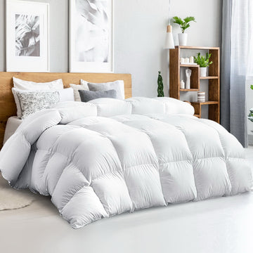 Giselle Bedding 500GSM Winter Doona Down Feather Super King White
