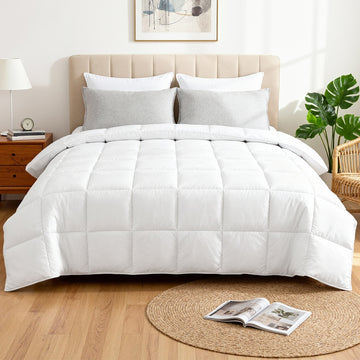 Giselle Bedding Microfiber Quilt 400GSM All Season Super King 270x240cm White