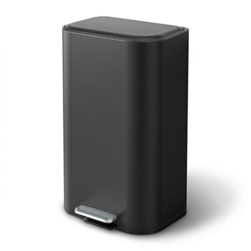 Cefito 40L Pedal Bin Steel Soft Close Lid Black
