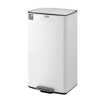 Cefito Pedal Kitchen Bin 40L Soft Close White
