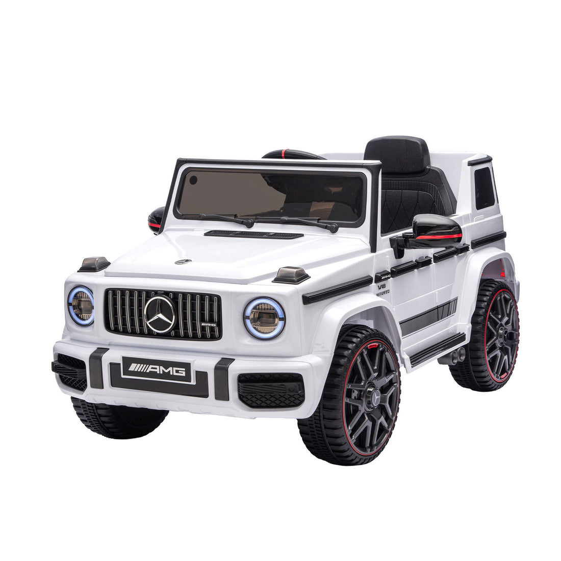 Vortaz Electric Kids Ride On Car with Remote Control 12V White