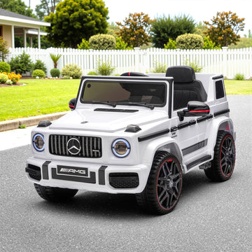 Vortaz Electric Kids Ride On Car with Remote Control 12V White
