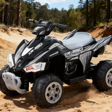 Rigo Kids Electric Ride On ATV Quad Motorbike 12V Black