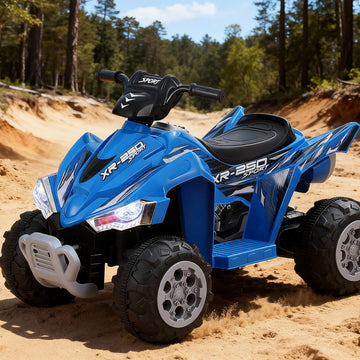 Rigo Kids Electric Ride On ATV Quad Motorbike 12V Blue