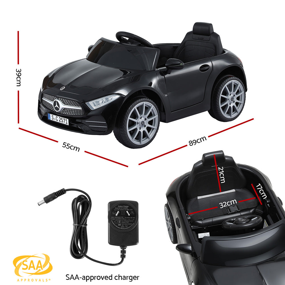 Kahuna Electric Ride On Car with Digital Dashboard and Music Black