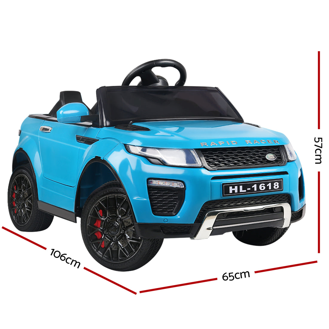 Rigo Kids Electric Ride On Car SUV Range Rover-Inspired Blue 12V