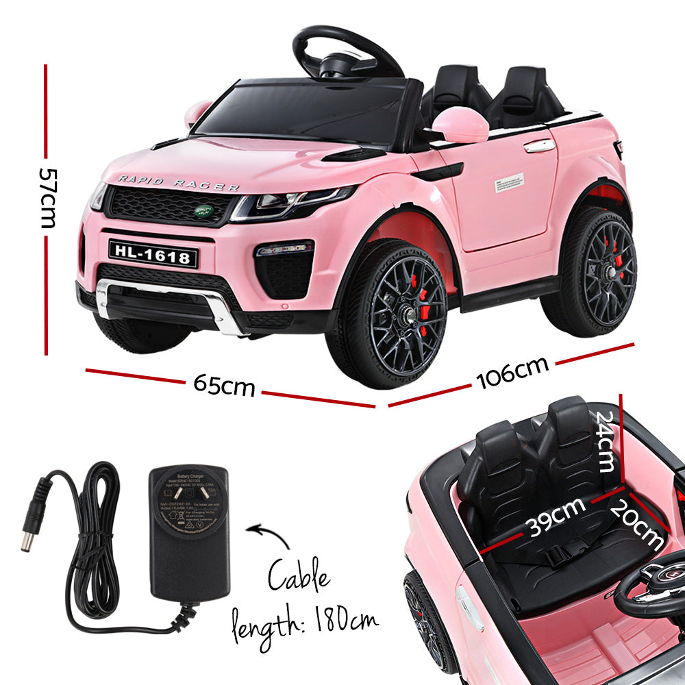 Rigo Range Rover Electric Ride On Car with MP3 and Digital Dashboard 12V Pink