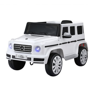 Mercedes-Benz Licensed G500 Kids Electric Ride On Car 12V White