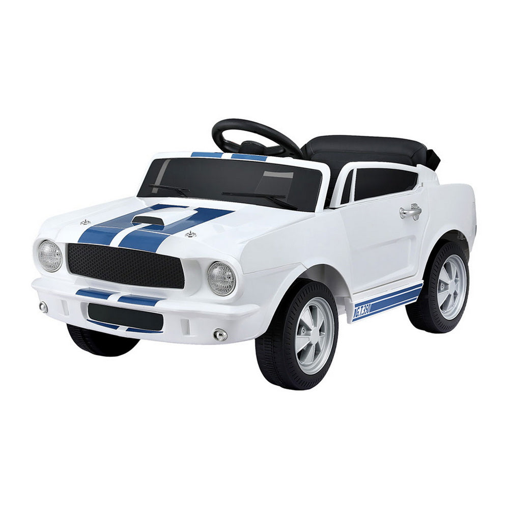 Kids Licensed GT350 Electric Ride On Car with Remote Control White