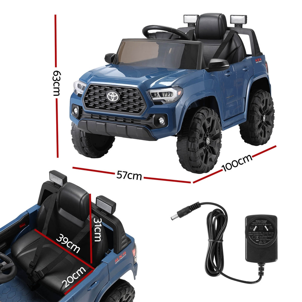 Toyota Tacoma Kids Electric Ride On Car 12V Blue Off Road