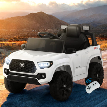 Toyota Licensed Electric Ride On Car With Remote Control 12V White
