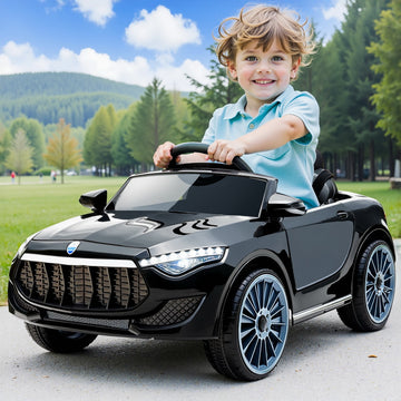 Rigo Maserati-Inspired Kids Electric Ride On Car Black 12V