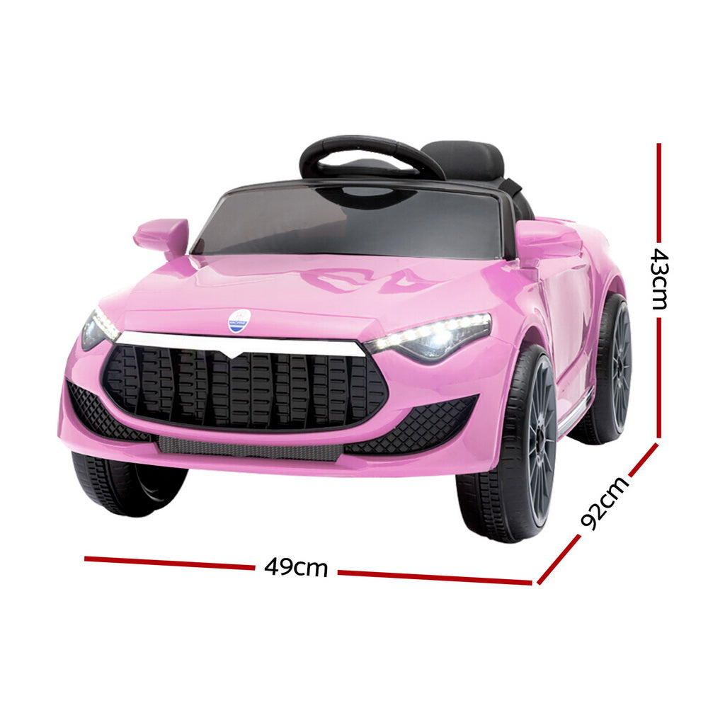 Rigo Maserati-Inspired Kids Electric Ride On Car Pink 12V