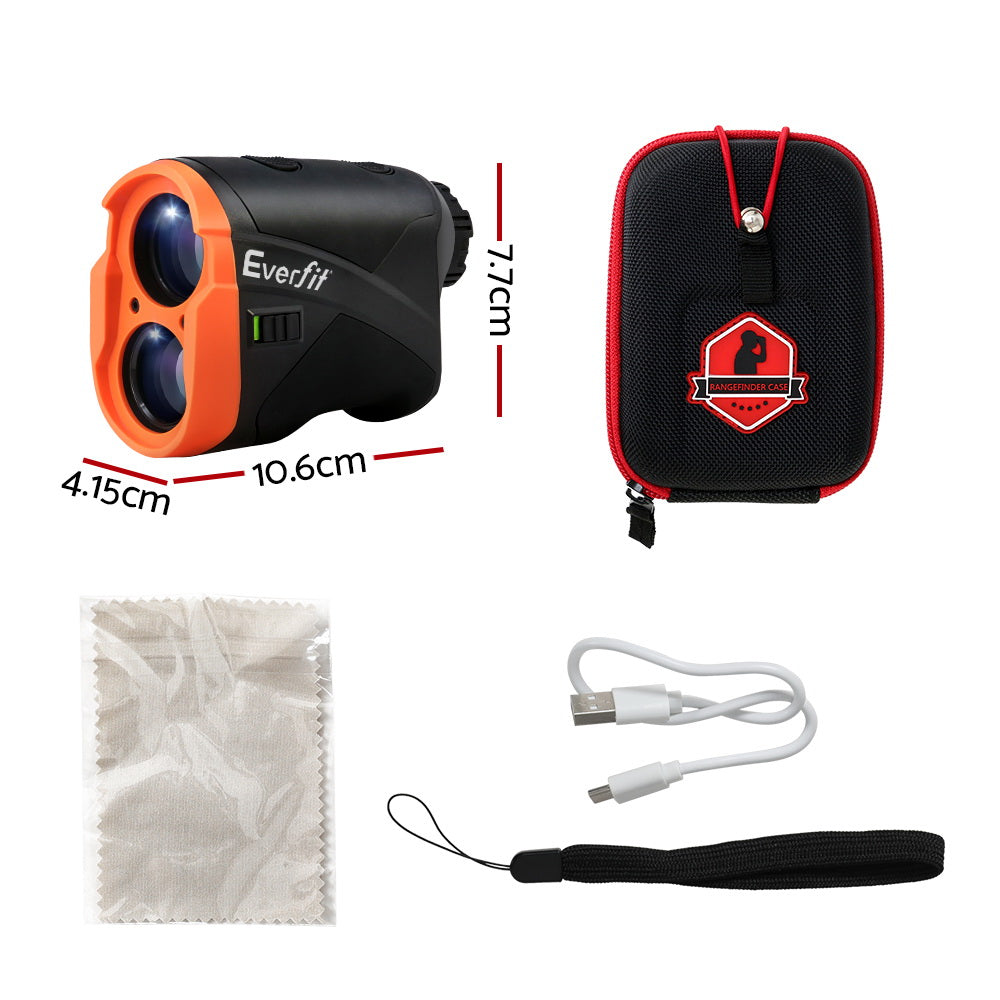 Everfit 700M Golf Rangefinder Laser Slope Vibration Alert Orange