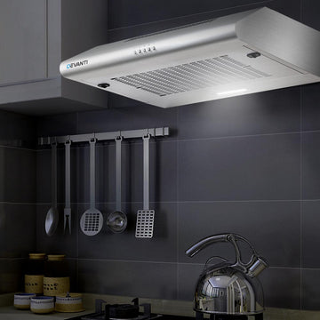 Devanti Range Hood 60cm Stainless Steel Slim Body LED