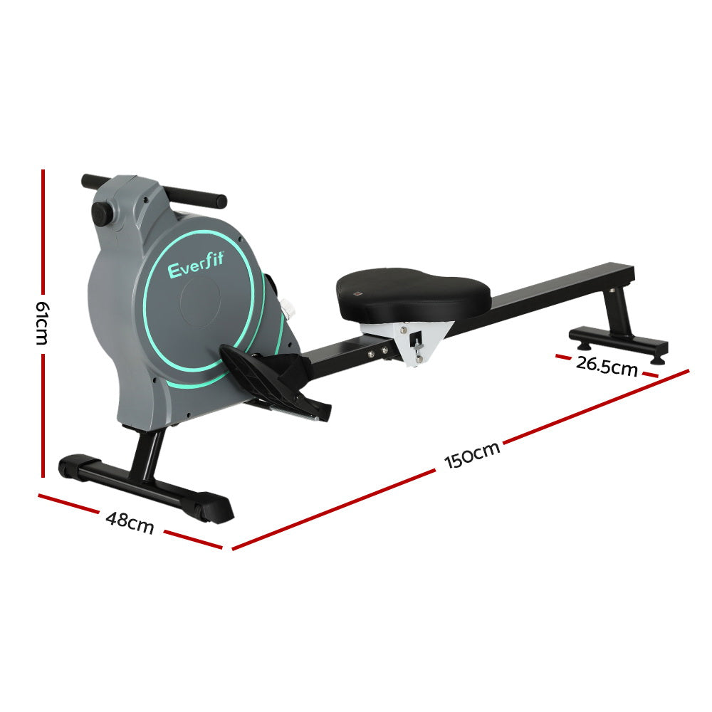 Everfit Rowing Machine 16 Level Magnetic Rower with Bluetooth APP