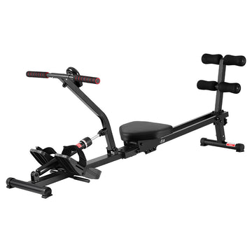 Everfit Hydraulic Rowing Machine 12 Level Foldable Home Gym Black