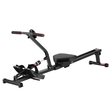 Everfit Hydraulic Rowing Machine 12 Level Foldable Home Gym Black