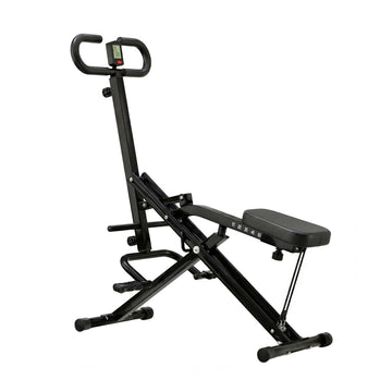 Everfit Foldable Squat Machine 5 Seat Positions 3 Intensity Levels Steel Frame