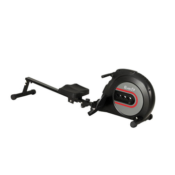 Everfit Elastic Rope Rowing Machine 4-Level Steel Frame Black