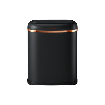 Devanti 38L Motion Sensor Bin Hands-Free Black Steel