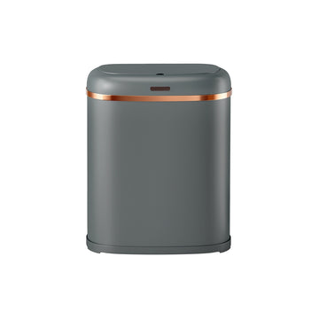Devanti 38L Motion Sensor Bin Hands-Free Grey Steel