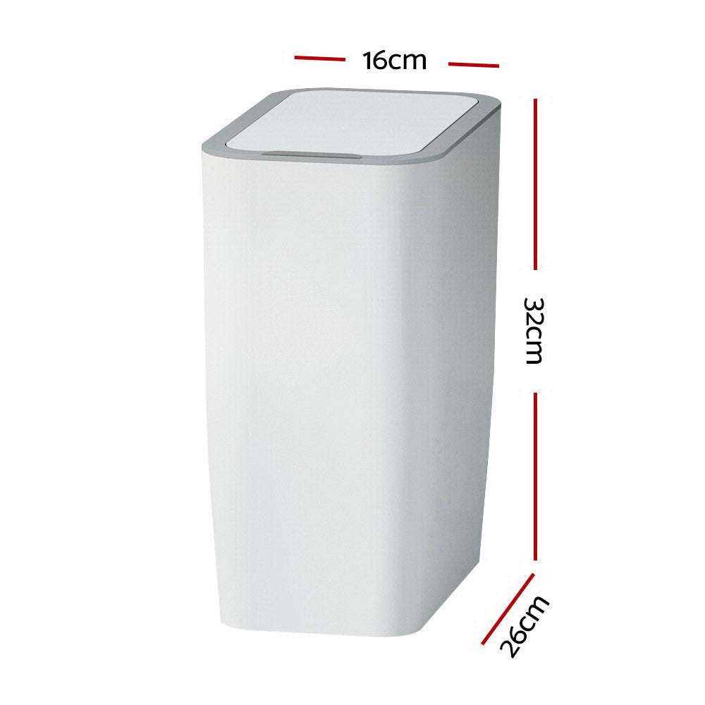 Devanti 9L Motion Sensor Bin White Automatic