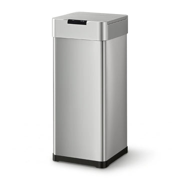 Devanti 50L Motion Sensor Bin Automatic Hands-Free Silver