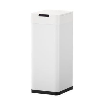 Devanti 50L Motion Sensor Bin Automatic Trash Can White Iron