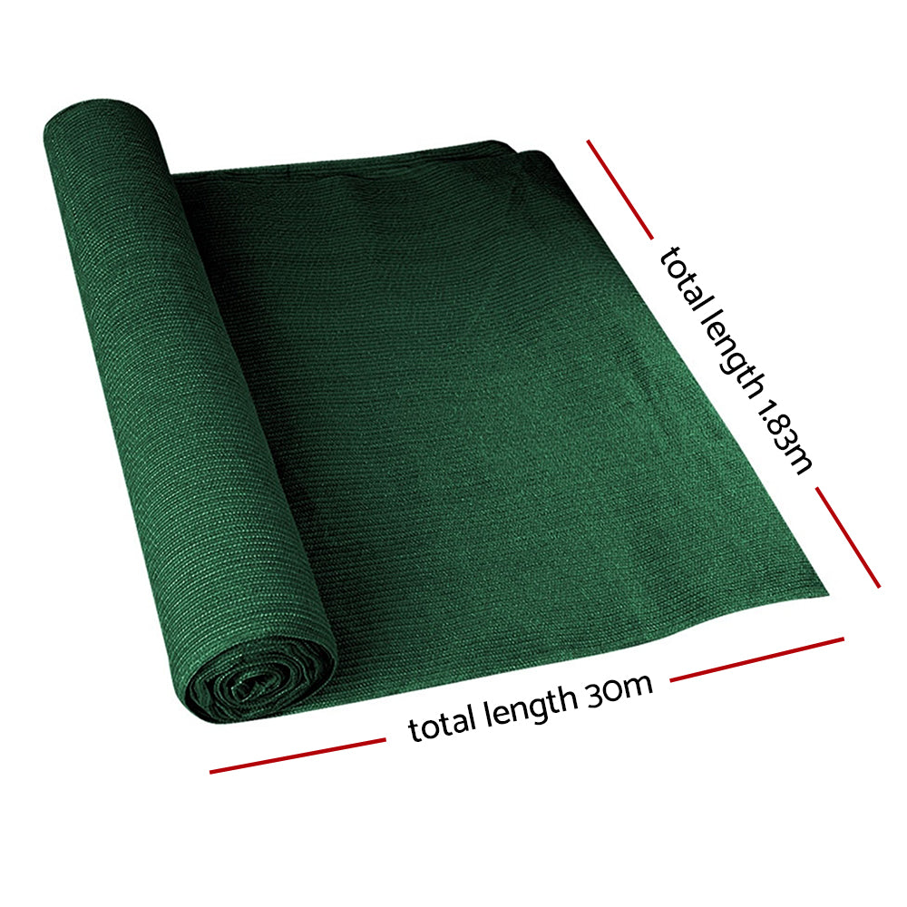 Instahut Garden Shade Cloth Roll 90% UV Block Heavy Duty 30m Green