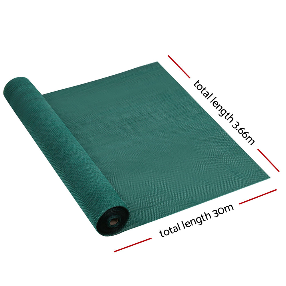 Instahut Shade Cloth 50% UV Block 3.66m x 30m Green