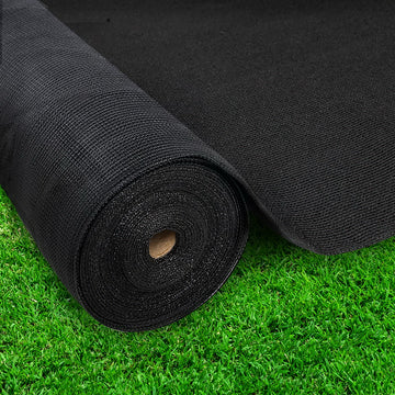 Instahut 30% UV Shade Cloth Heavy Duty Knitted Fabric 3.66m x 30m Black
